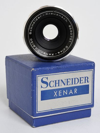 null Objectif Schneider Kreuznach Edixa Xenar 50mm f/2,8 pour boitier Edixa, dans...