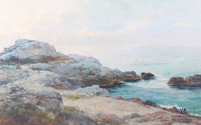 null DESAIRE Fernand (1885-1958)

Grey rock in the morning Cap d'Antibes

Oil on...