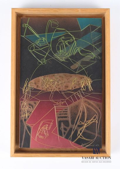 null SAUNIER Hector (born in 1936)

Abstract composition

Engraving in colors on...