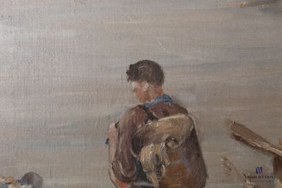 null BARDONE Guy (1927-2015)

Return of fishing 

Oil on canvas

Signed lower right

(restoration,...