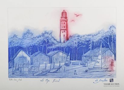 null GAULTIER Bertrand (born in 1951)

Lighthouse of Cap Ferret

Etching

Print 8/50...