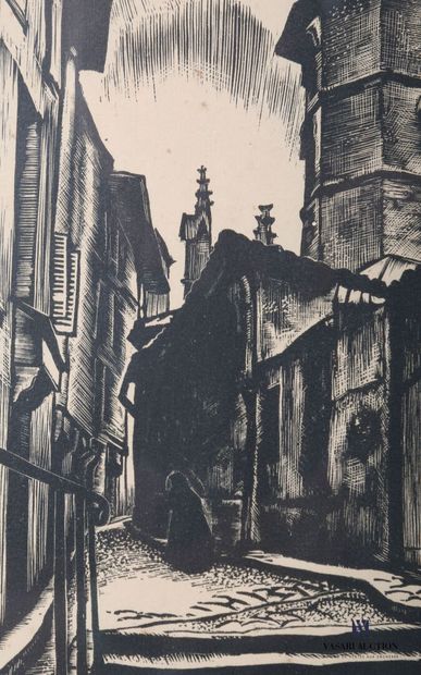 null CAMI Robert (1900-1973), d'après

Ruelle au crépuscule

Gravure sur bois

Numérotée...