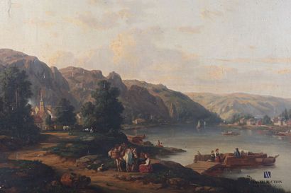 null Ecole française du XIXème siècle

La traversé du lac

Huile sur toile

(taches,...