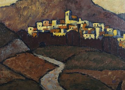 null ESPEJO (XXth century)

View of a fortified village

Oil on canvas

Signed lower...