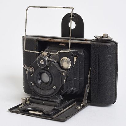 null Folding camera with bellows, Ica Dresden Icarette with Adp Ges Doppel Anastigmat...