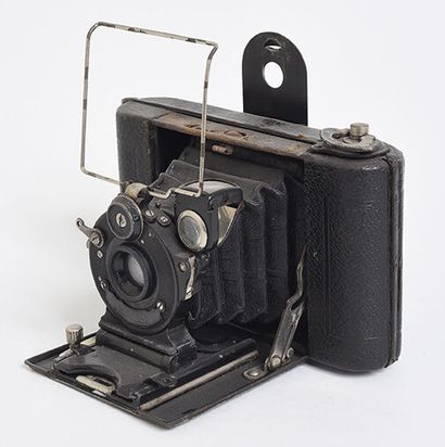 null Folding camera with bellows, Ica Dresden Icarette with Adp Ges Doppel Anastigmat...