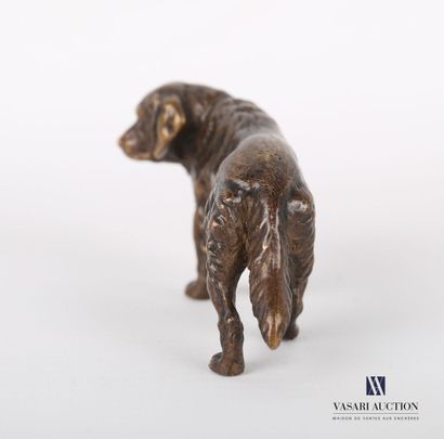 null Bronze subject representing a spaniel.

Height : 4 cm 4 cm - Width : 7 cm