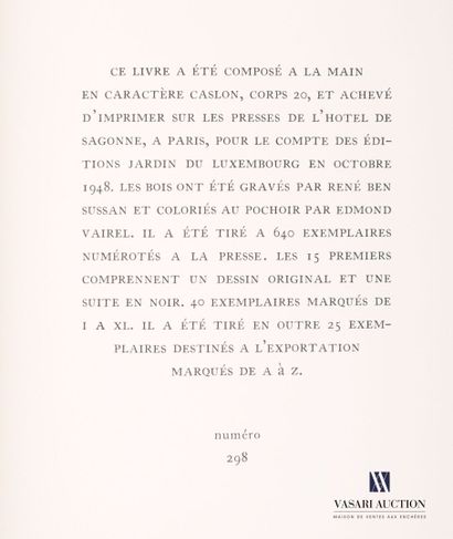 null ANONYMOUS - BEN SUSSAN René - BRUN Robert - Les Quinze Joyes de Mariage - Paris,...