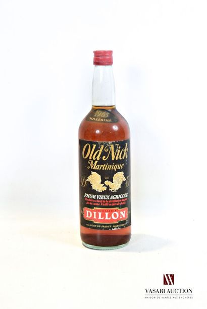 null 1 bouteille	RhumVieux Agricole OLD NICK mise Dillon		1965

	100 cl- 45°. Et....