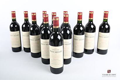 12 bouteilles	Château MAUCAILLOU	Moulis	1988

	Et....