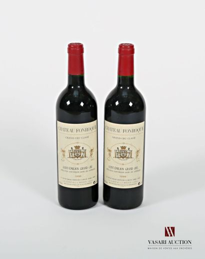 null 2 bouteilles	Château FONROQUE	St Emilion GC	1998

	Présentation et niveau, ...