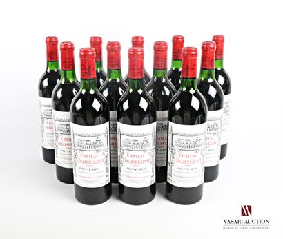null 12 bouteilles	Château L'EGLISE CLINET	Pomerol	1987

	Et. impeccables. N : 1...