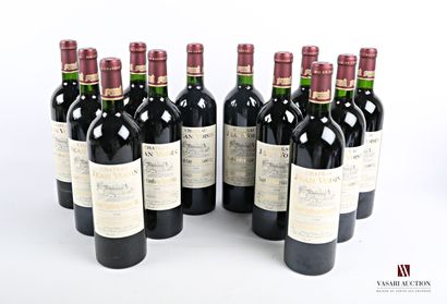 null 12 bouteilles	Château JEAN VOISIN	St Emilion GC	1998

	Et. impeccables. N :...