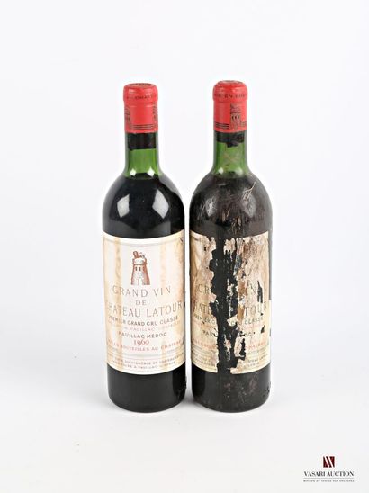 null 2 bouteilles Château LATOUR Pauillac 1er GCC 1960

Et. : 1 tachée, 1 très tâchée...