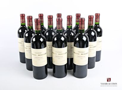 null 12 bouteilles	Château RENARD MONDESIR	Fronsac	1998

	Et. impeccables. N : bas...