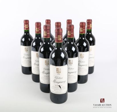 null 10 bouteilles	Château MONGRAVEY	Margaux	1996

	Et.: 9 excellentes, 1 déchirée....