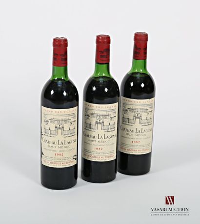null 3 bouteilles	Château LA LAGUNE	Haut Médoc GCC	1982

	Et.: 1 impeccable, 1 un...
