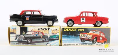 null DINKY TOYS (FR)

Lot of two vehicles : Taxi radio G7 404 Peugeot Ref 1400 -...