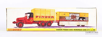 null SUPER DINKY MECCANO (EN)

G.M.C Pinder truck with cage trailer and animals with...