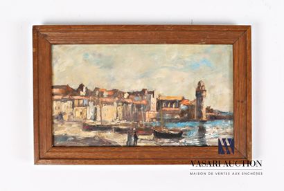 null HAMON (XXth century)

View of the port of Collioure

Oil on canvas

Signed lower...