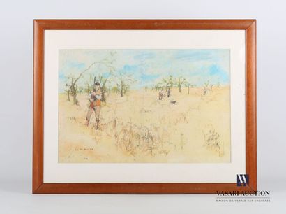 null COMMERE Jean (1920-1986), after

Hunting party with shooting

Lithograph in...