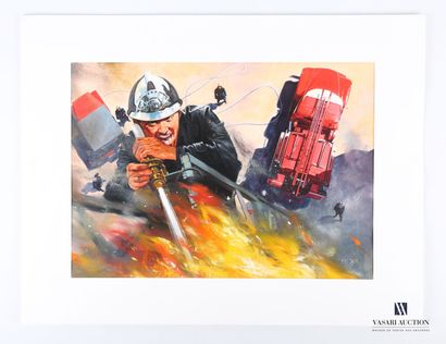 null THOS Yves (1935-2020)

Fighters of the fire

Acrylic on paper

Signed lower...
