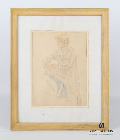 null CADIOU Henri (1906-1989)

Woman and her child

Watercolor on paper

Signed at...