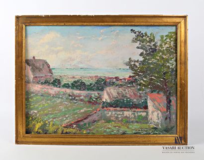 null CAUVIN Edmond (XXth century)

Farms in Quineville

Oil on cardboard 

Signed...