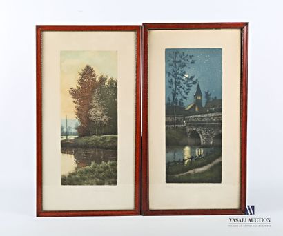 null AUGIS Marcel

Vallières - The canal

Two lithographs in colors

Signed lower...