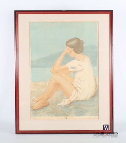 null RICHARDSON (XXth century)

Young thinking girl 

Lithograph in colors

Annotated...