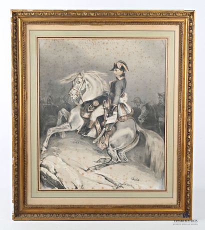null CHARLET Nicolas-Toussaint (1792-1845) 

Napoléon sur son cheval cabré

Estampe...