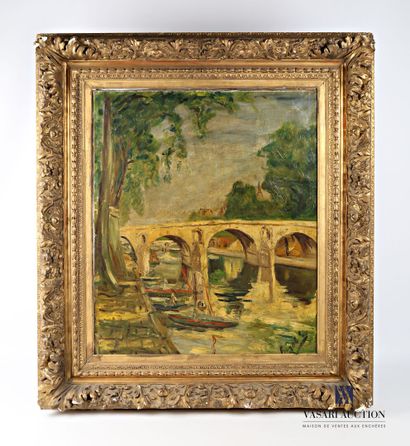 null BIGAS (XXth century)

Bridge on the river

Oil on canvas

Signed lower right...