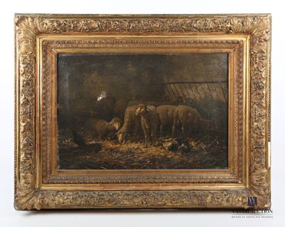null French school of the 19th century

Sheep in a stable

Oil on canvas

Signed...