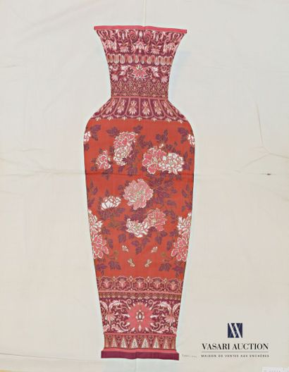 null FABBRIZIANI & CALANDRA - ROME

Cloisonne vase - Ref 8

Seven silk panels

(stains)

130...