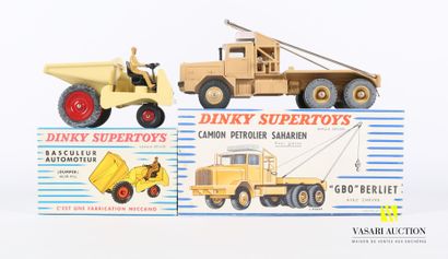 null DINKY SUPERTOYS (FRANCE MECCANO)

Self-propelled dumper 887 

Saharan oil truck...