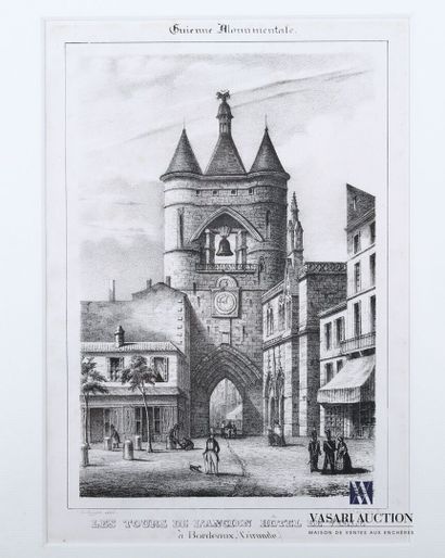 null Lot ten framings of which : 

- a pair of lithographs figuring the Saint André...