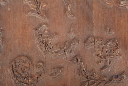 null Printing board for fabric in carved wood with foliage decoration.

Height :...