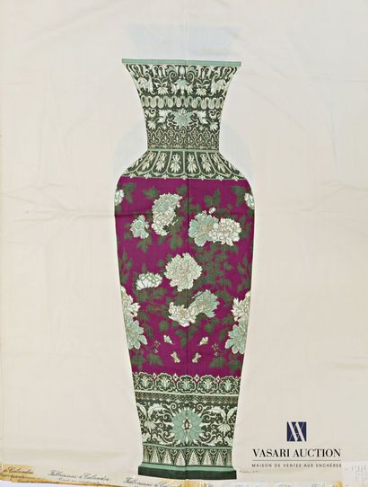 null FABBRIZIANI & CALANDRA - ROME

Vase cloisonné - Réf 8

Sept panneaux en soie

(taches)

130...