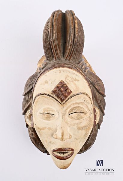 PUNU - GABON

Masque féminin blanc en bois...
