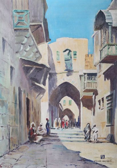 null GROSSE (XXème siècle)

Vue de rue animée au Maroc

Huile sur toile

Signée en...