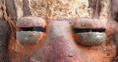 null TEKE - PUNU ?

Carved and patinated wood mask, plant and animal elements such...