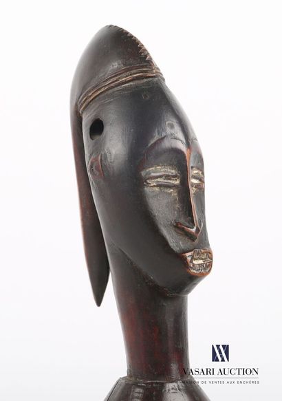 null BAOULE - IVORY COAST

Carved wooden pulley stirrup. The skull and the base pierced...