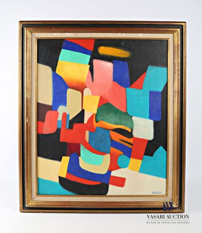 null 
BIERGE Roland (1922-1991)
Composition abstraite
Huile sur toile
Signée en bas...