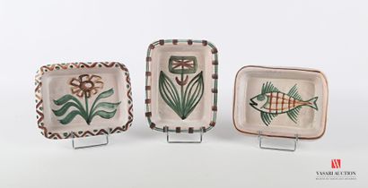 null PICAULT Robert (1919-2000)

Suite of three individual dishes with gratin out...