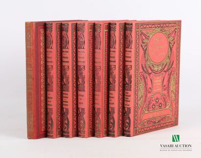 null [JULES VERNE/HACHETTE]

Lot including six volumes : Le chancellor followed by...