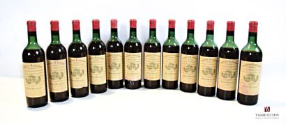 null 12 bottles Château LANESSAN Haut Médoc 1967

	And. a little faded and a little...