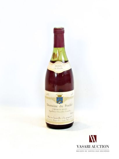 null 1 bottle CHIROUBLES put Domaine du Poullet 1983

	And. a little stained. N:...