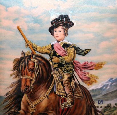 null CANDELIER G. (XXth century)

Equestrian portrait of the infant Baltazar Carlos...