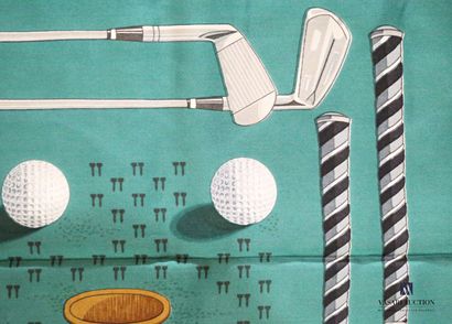 null HERMES PARIS

Carrée de soie thème "Golf" 

(salissures)

86 x 87 cm
