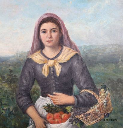 null ANDRIEUX E. (XXth century)

Young girl with a fruit basket - Young girl with...